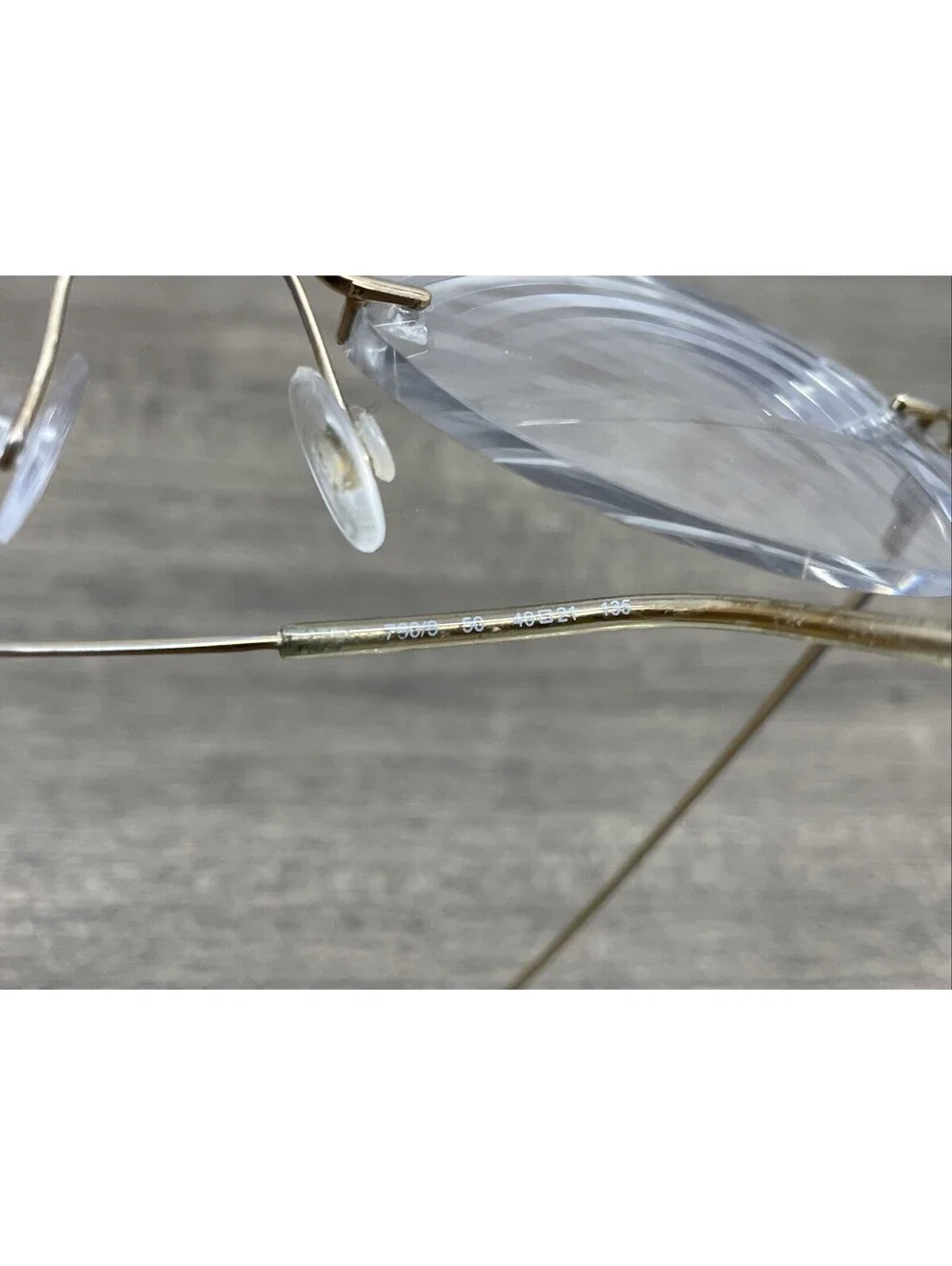 Marchon Airlock 2 760/6 062 Rimless Eyeglasses Gold Tone 49[]21-135 Frames